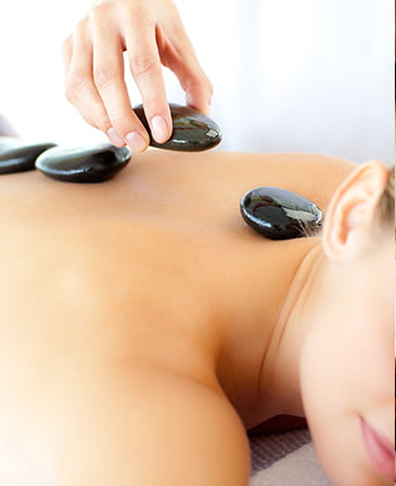 Hot stone massage therapy